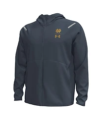 Under Armour Men's Gray Notre Dame Fighting Irish 2024 Shamrock Series Full-Zip Jacket