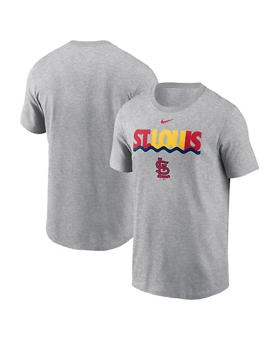 Nike Men's Heather Charcoal St. Louis Cardinals Local Home Town T-Shirt