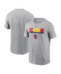 Nike Men's Heather Charcoal St. Louis Cardinals Local Home Town T-Shirt