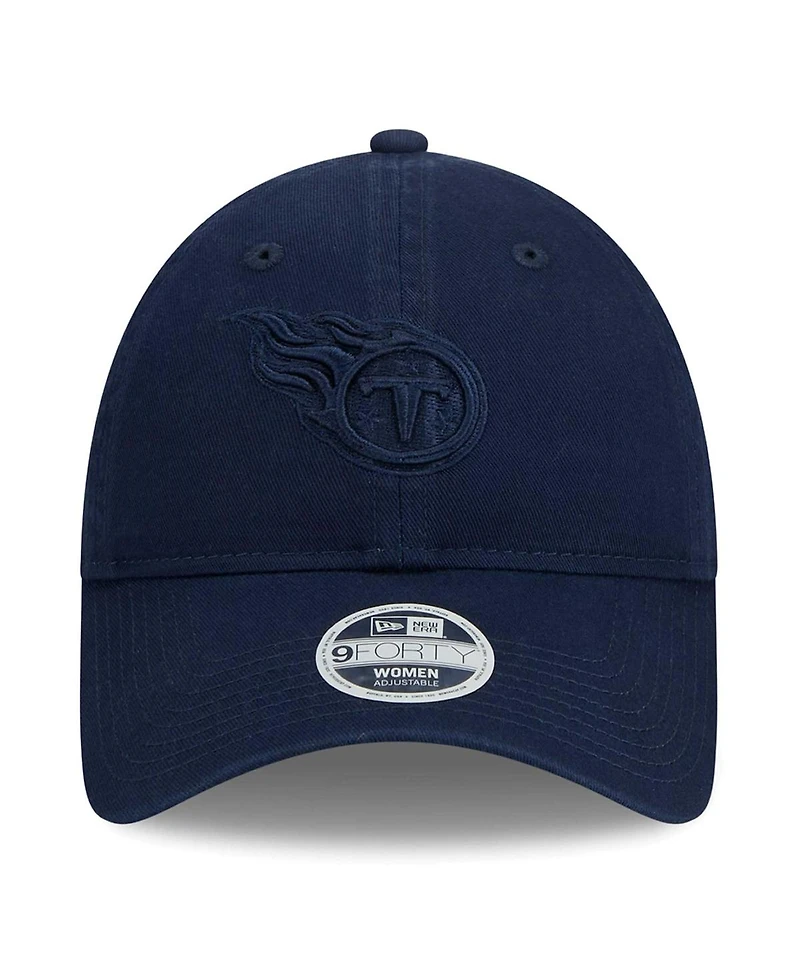 New Era Women's Navy Tennessee Titans Color Pack 9TWENTY Adjustable Hat