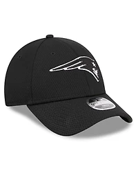New Era Big Boys and Girls Black New England Patriots Main B-Dub 9FORTY Adjustable Hat