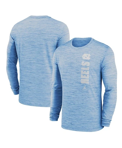 Jordan Men's Carolina Blue North Tar Heels 2024 Sideline Velocity Performance Long Sleeve T-Shirt