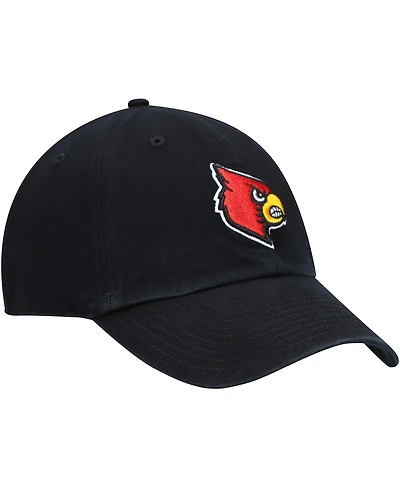'47 Brand Men's Black Louisville Cardinals Vintage Clean Up Adjustable Hat