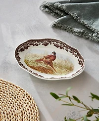 Spode Woodland Pheasant Pickle Dish, Set of 2
