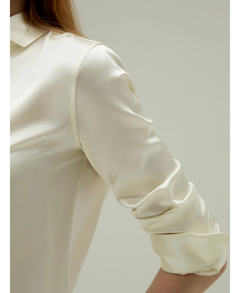 Lilysilk Women's Tailored Button Down Silk Shirt