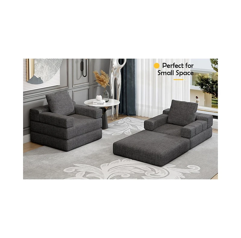 Streamdale Convertible Single Sofa Bed for Living Spaces