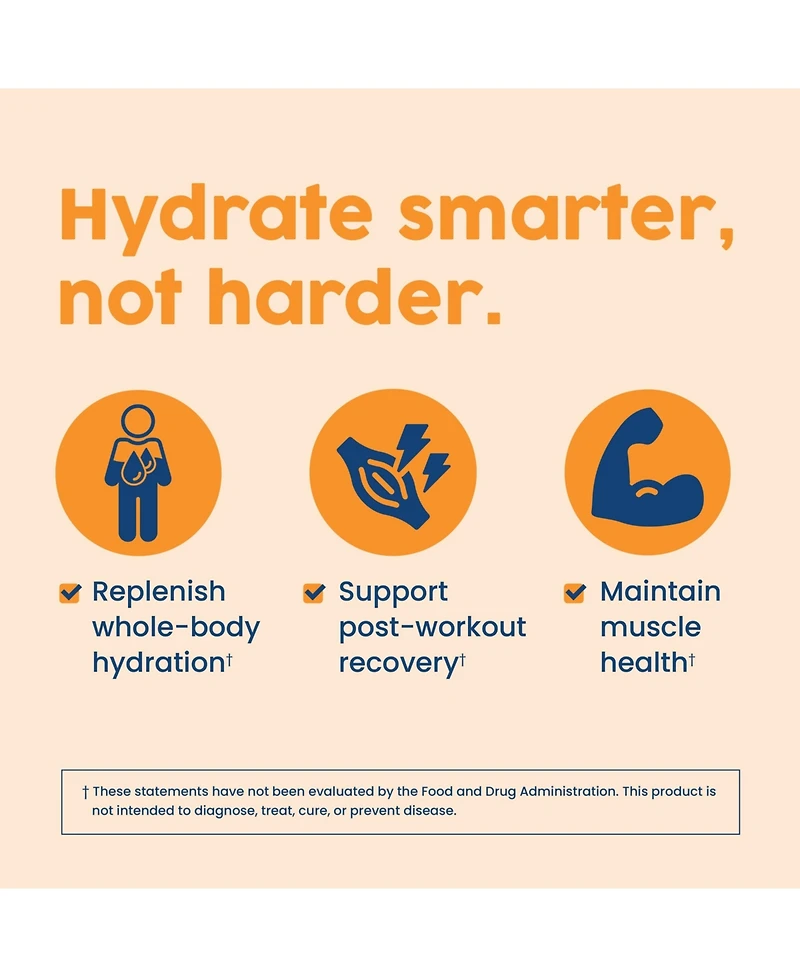 NativePath Native Hydrate, Zero Sugar, Electrolytes Powder with BCAAs, Tangerine Hydration, Keto & Paleo Friendly, 30 Servings