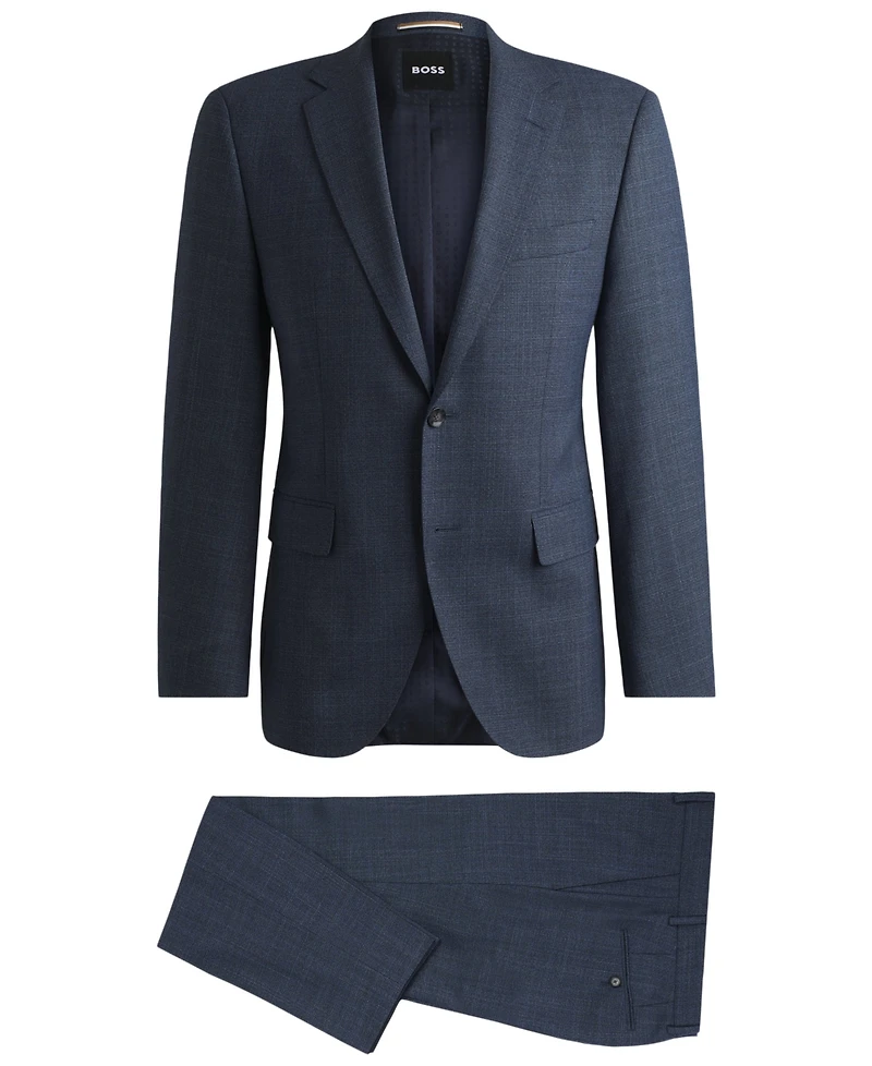 Boss by Hugo Boss Men's Micro-Patterned Regular-Fit Suit
