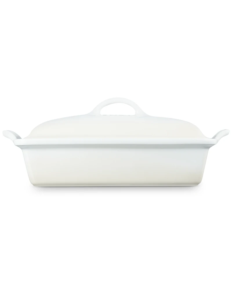 Le Creuset Stoneware Heritage Rectangular Covered Casserole, 4 Qt.