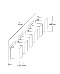 Dainolite 6 Light Vanity Light