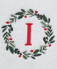 Skl Home Wreath Monogram Cotton Hand Towel, 16" x 26"