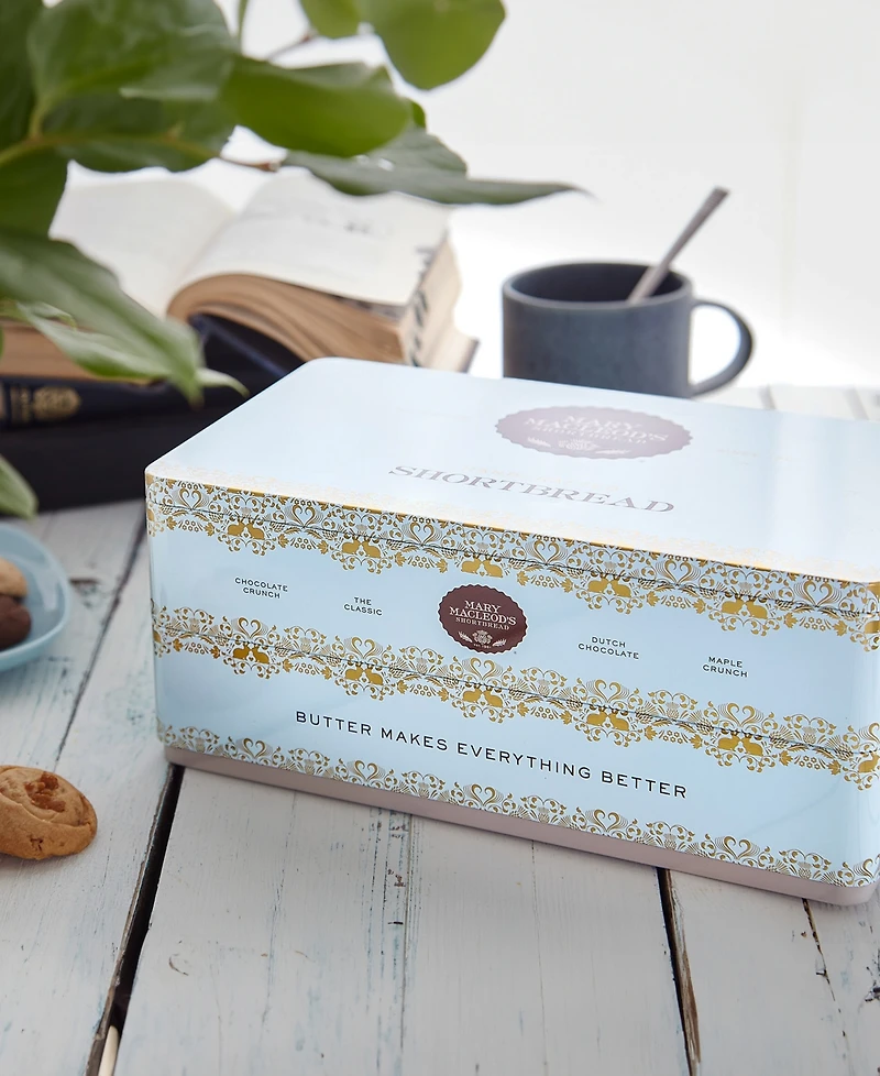 Mary Macleod's Variety Signature Cookie Tin Shortbread Cookies Gift, 48 Cookies Total