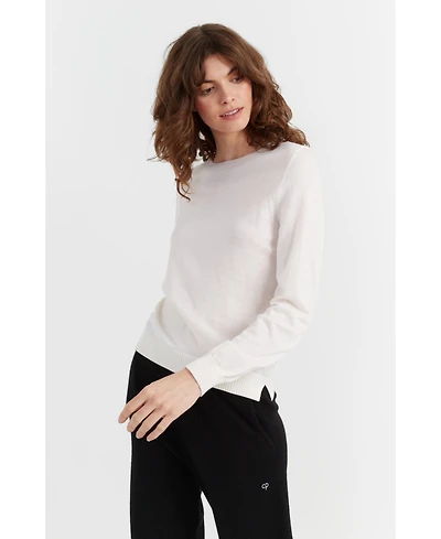 Chinti & Parker Women's Pure Merino Ultra Fine Crew Neck Sweater