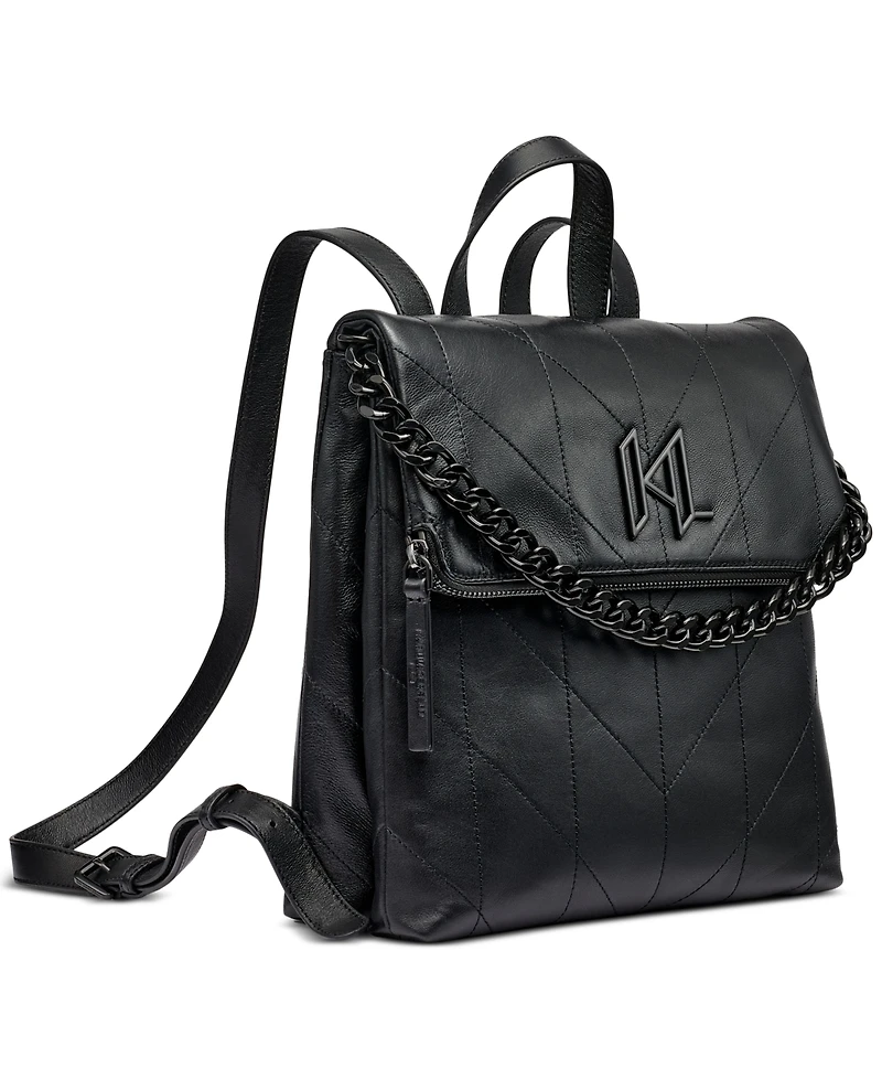 Karl Lagerfeld Paris Lavande Leather Backpack