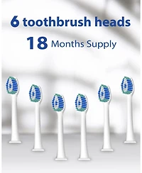 MySmile Electric Toothbrush Replacement Heads, 6 Packs