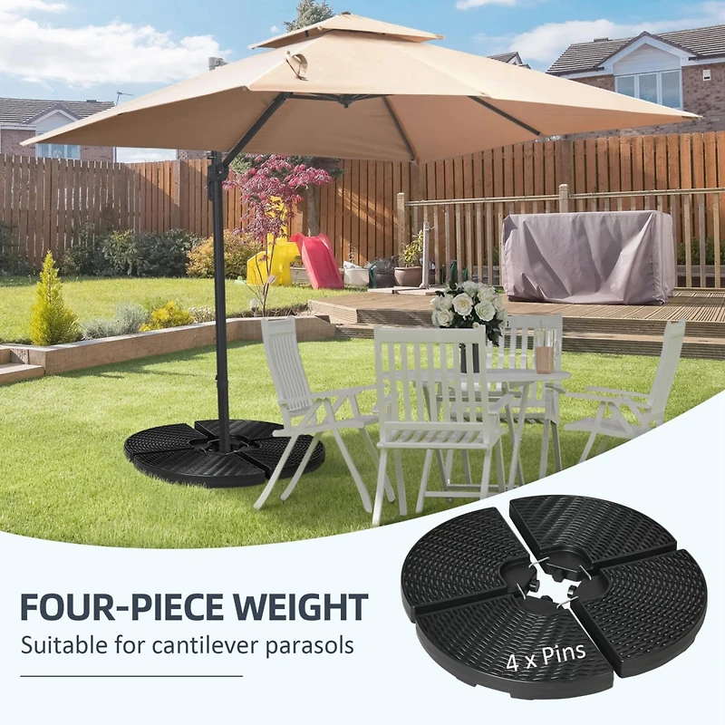 Hdpe Patio Umbrella Base Weights (Round)