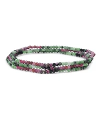 Bling Jewelry Natural Tiny Faceted Ombre Petite Seed Caviar Rondelle Beads Stretch Bracelets Stackable Set of 3 Strands