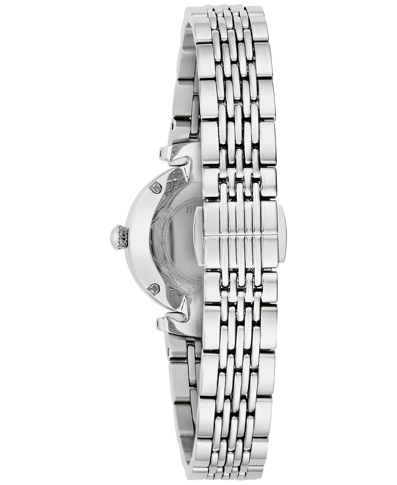 Bulova Women's Diamond Accent Stainless Steel Bracelet Watch 25mm