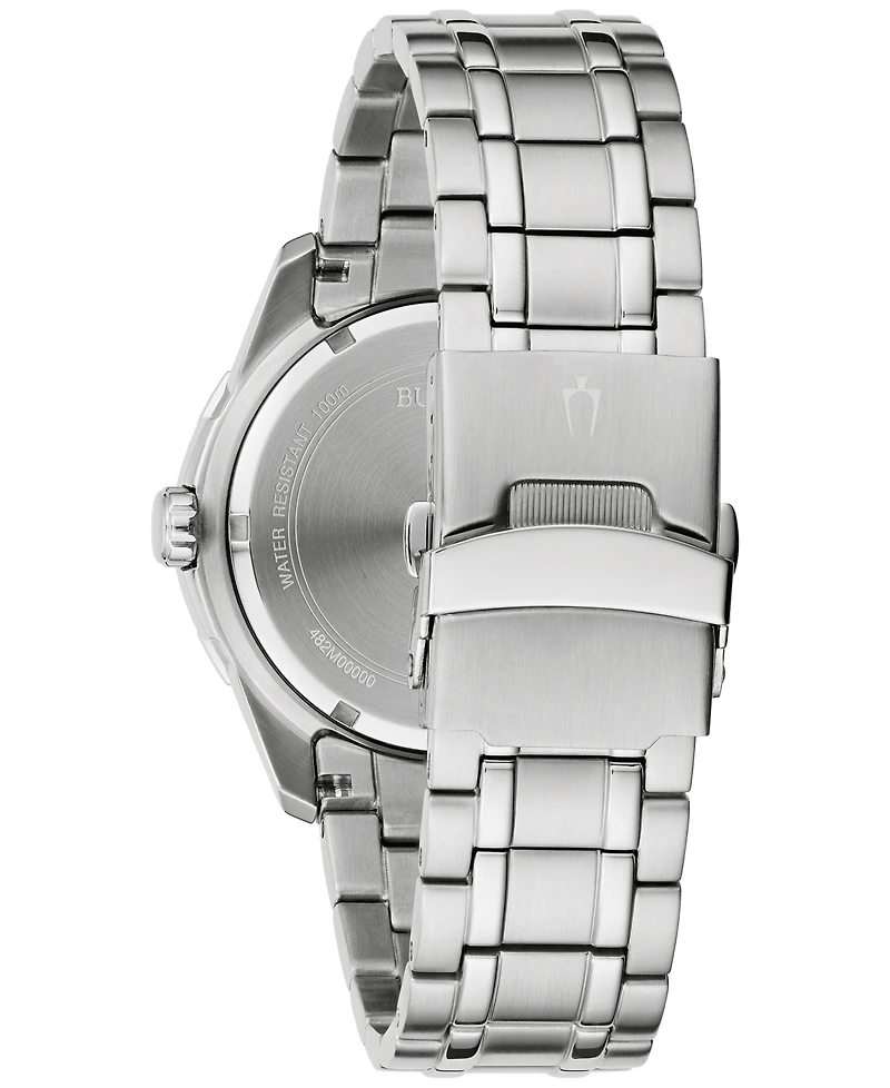 Bulova Men's Stainless Steel Bracelet Watch 42mm