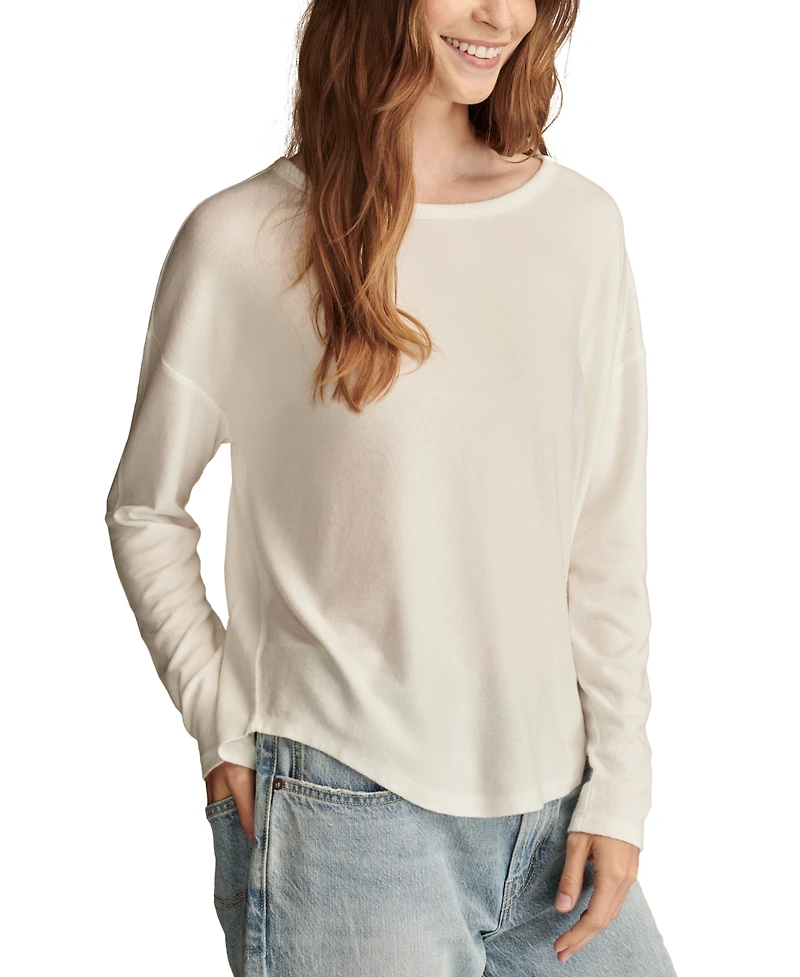 Lucky Brand Women's Cloud Long-Sleeve T-Shirt