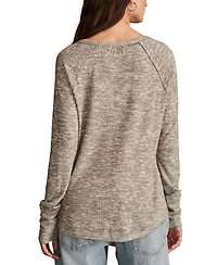 Lucky Brand Women's Cloud Henley Top