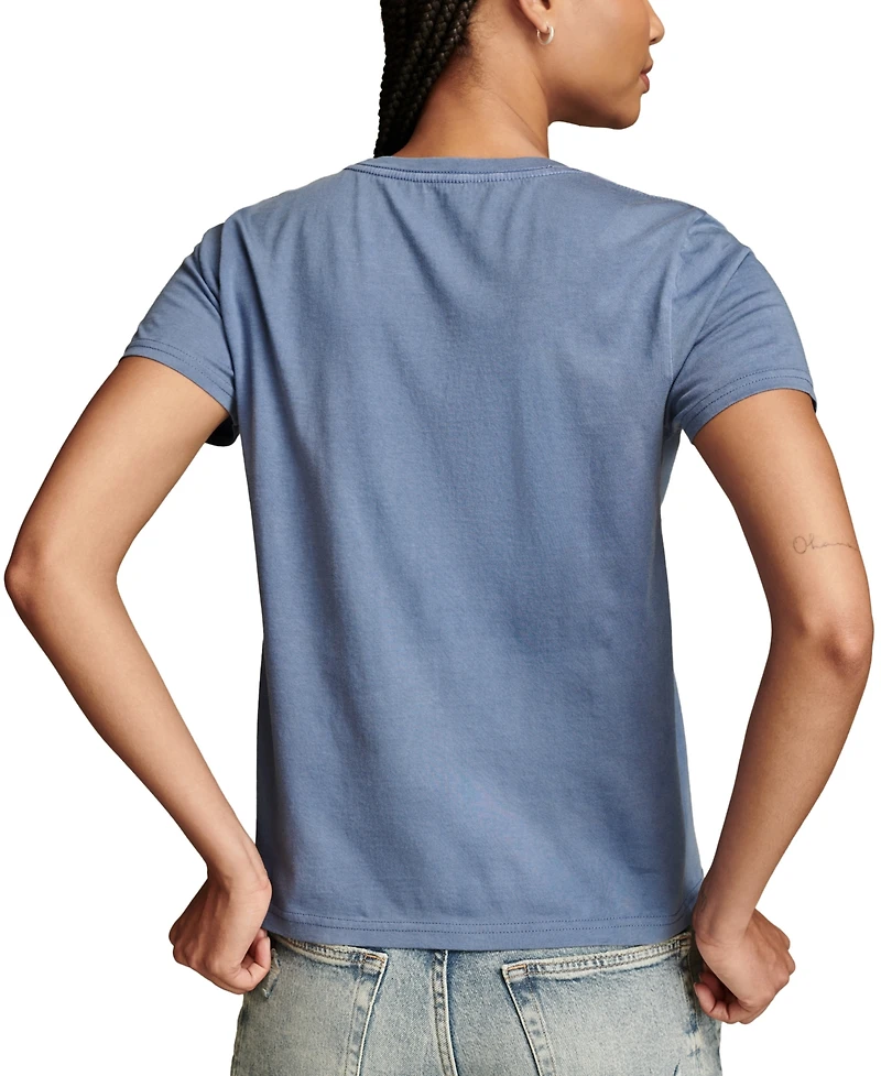 Lucky Brand Women's Embroidered Virgo Crewneck T-Shirt