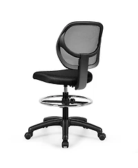 Vebreda Adjustable Height Mid Back Mesh Drafting Office Chair