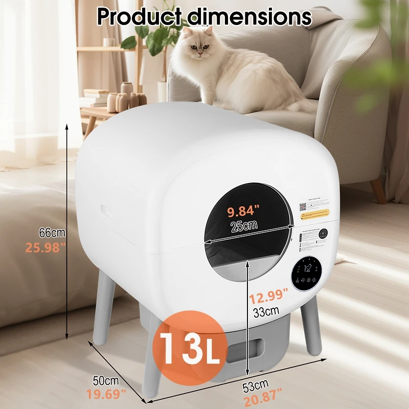 Streamdale Automatic Smart Self-Cleaning Cat Litter Box (Model B)