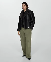 Mango Women's Faux Shearling-Lined Jacket