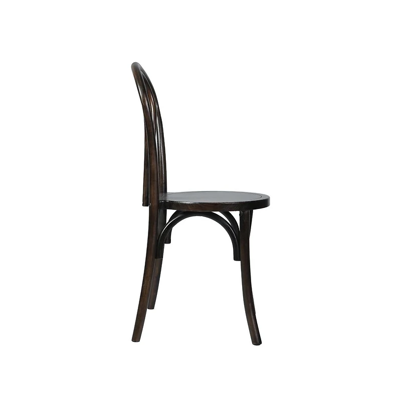 Merrick Lane Lowry Thonet Style Solid Wood Dining Chair With Stackable Design And Elegant Finish