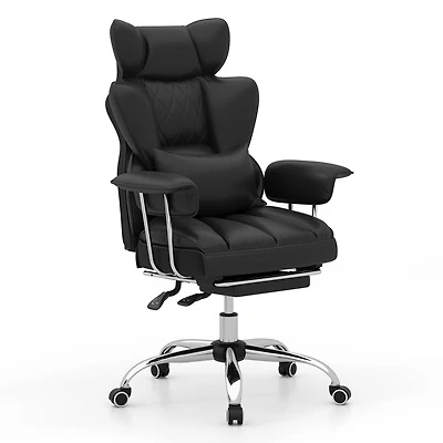 Office Desk Chair Big and Tall Executive with Footrest Lumbar Support