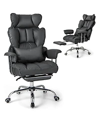 Office Desk Chair Big and Tall Executive with Footrest Lumbar Support