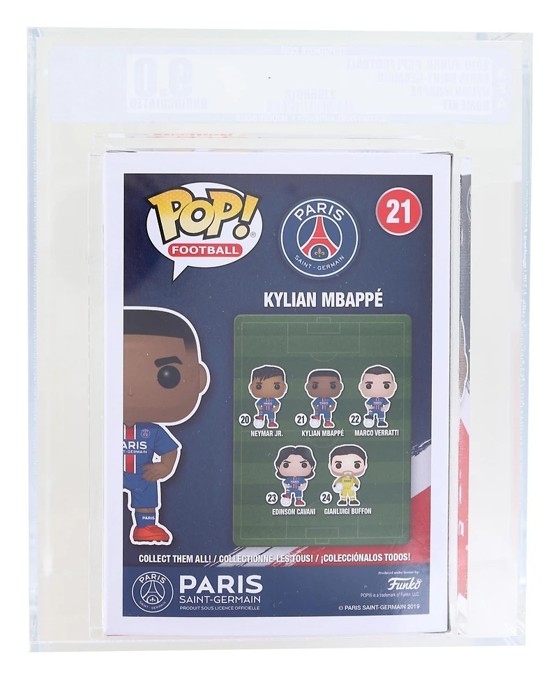 Psg Funko Pop Football Vinyl Figure | Kylian MbappA Graded Afa 9.0