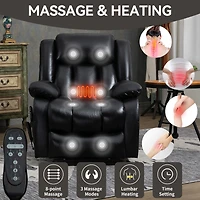Mondawe Genuine Leather Power Lift Recliner Chair
