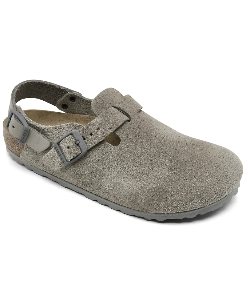 Birkenstock Women's Tokio Birkibuc Clogs from Finish Line