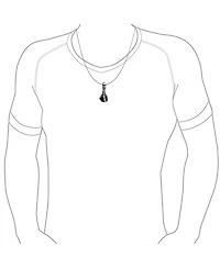 Bling Jewelry Biker Caribbean Pirate Black Orb Claw Skull Pendant Necklace Stainless Steel