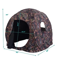 Skonyon Portable Pop up Ground Camo Blind Hunting Enclosure