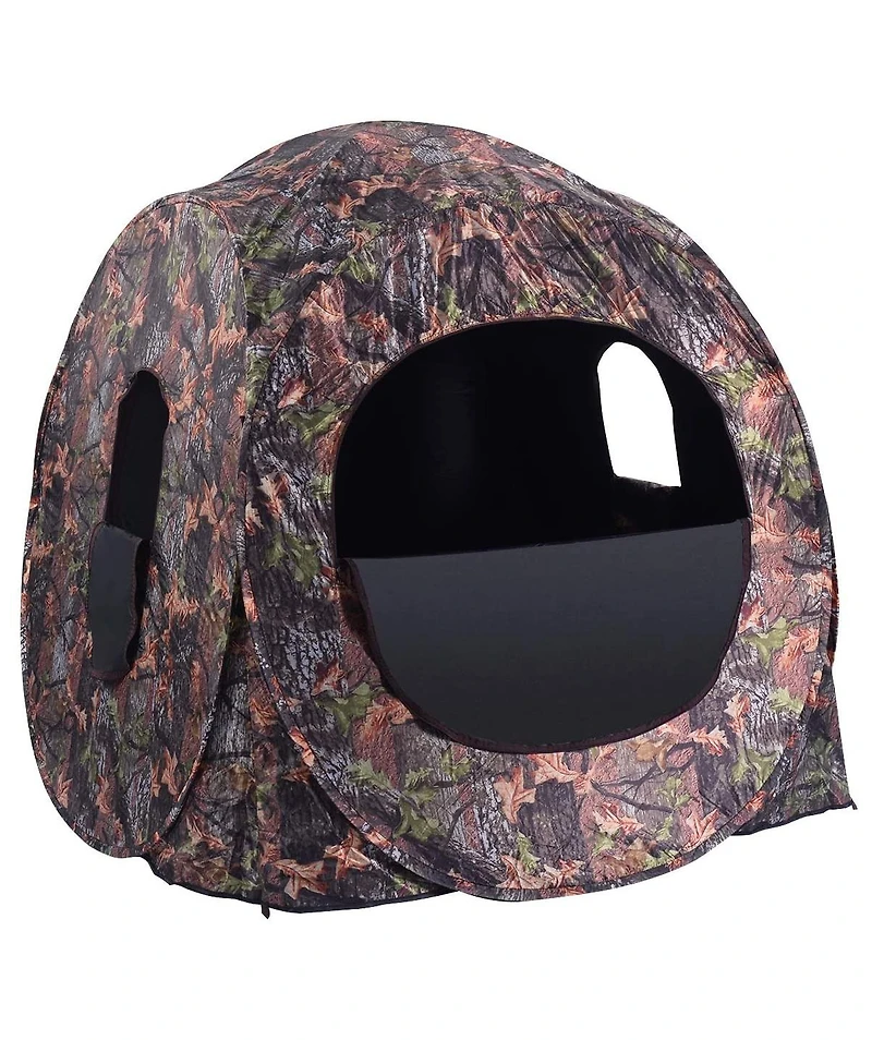 Skonyon Portable Pop up Ground Camo Blind Hunting Enclosure