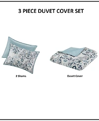 Madison Park Brielle 3-Pc. Duvet Cover Set