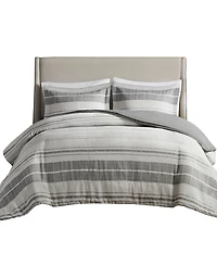 Madison Park Rhodes Stripe 3-Pc. Duvet Cover Set, Full/Queen