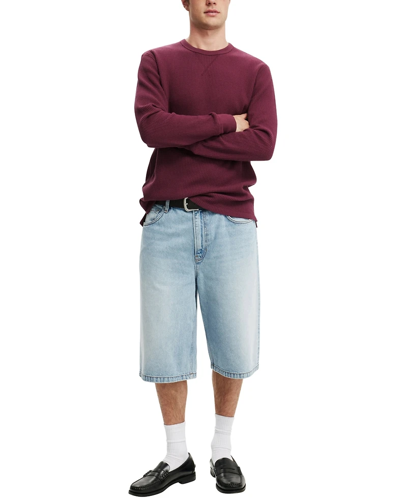 Cotton On Men's Chunky Waffle Long Sleeve T-shirt