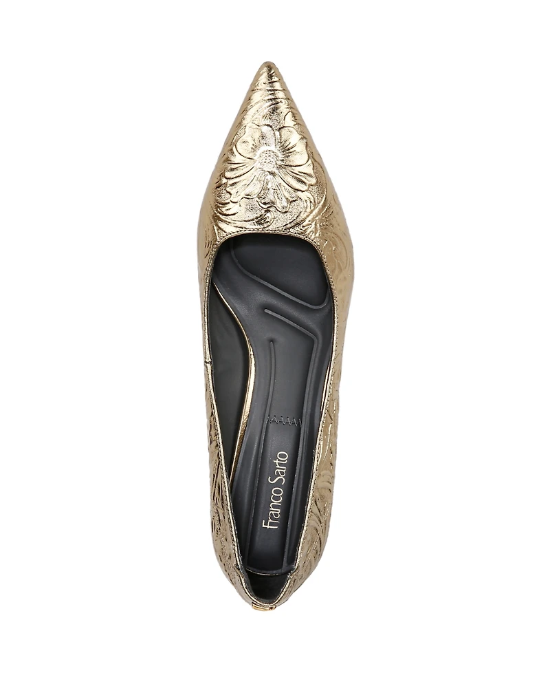 Franco Sarto Women's Kalsa Kitten Heel Pointed Toe Dress Pumps
