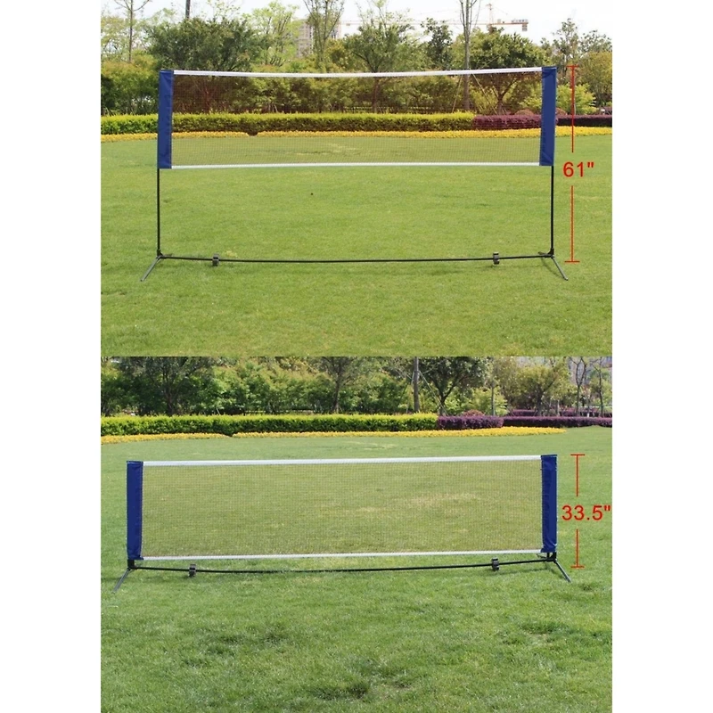 Streamdale Portable Volleyball/Badminton/Tennis Net w/Stand & Bag (14FT)