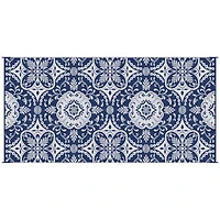 Reversible Outdoor Plastic Rug with Carry Bag