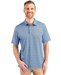 Cutter Buck Pike Magnolia Print Stretch Men's Big & Tall Polo Shirt