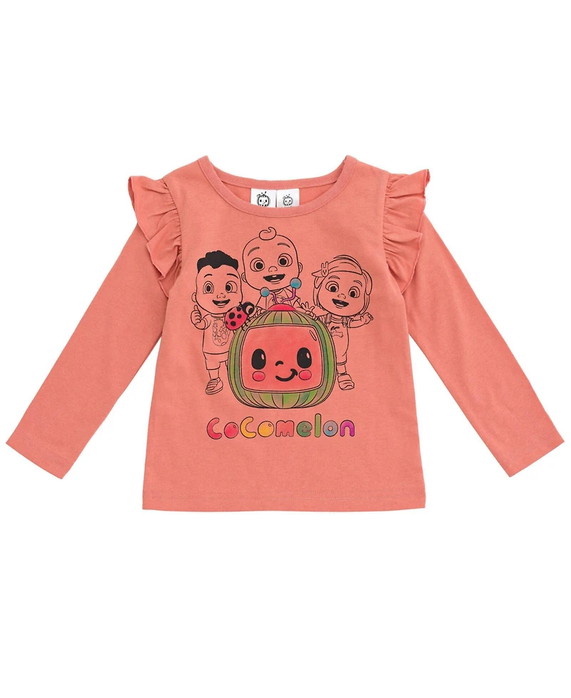 CoComelon Toddler Girls Jj Cody Nina T-Shirt and Leggings Outfit Set to