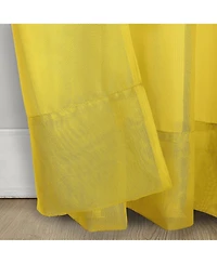 Calypso Sheer Voile Rod Pocket Curtain Panel