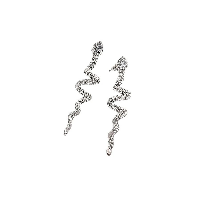 Sohi Women's Serpent Drop Earrings