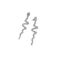 Sohi Women's Serpent Drop Earrings
