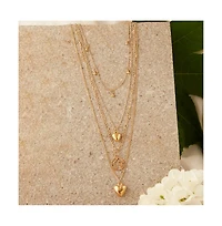 Sohi Women's Heart Layered Necklace